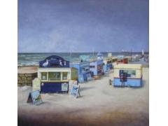 Boat trips, olieverf op paneel, 62 x 62 cm